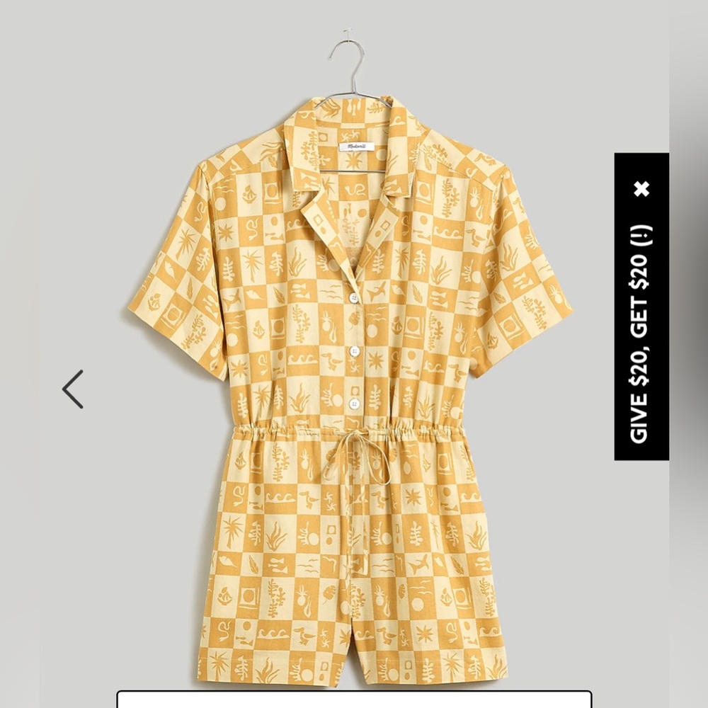 Madewell Linen Blend Romper
